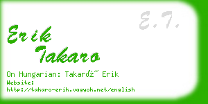 erik takaro business card